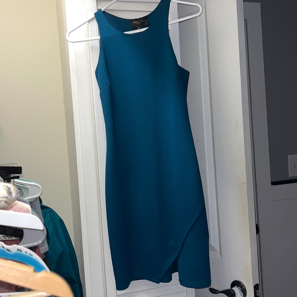 Sleeveless Dark Teal Form fitting dress